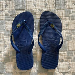 Blue Havaiana flip flops
